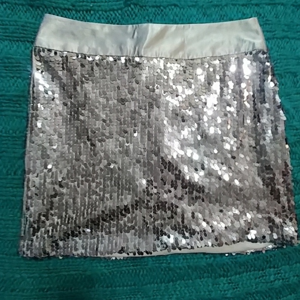Wetseal sequin mini skirt